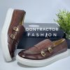 Men's Smart Casual Monkstrap Shoes Brown